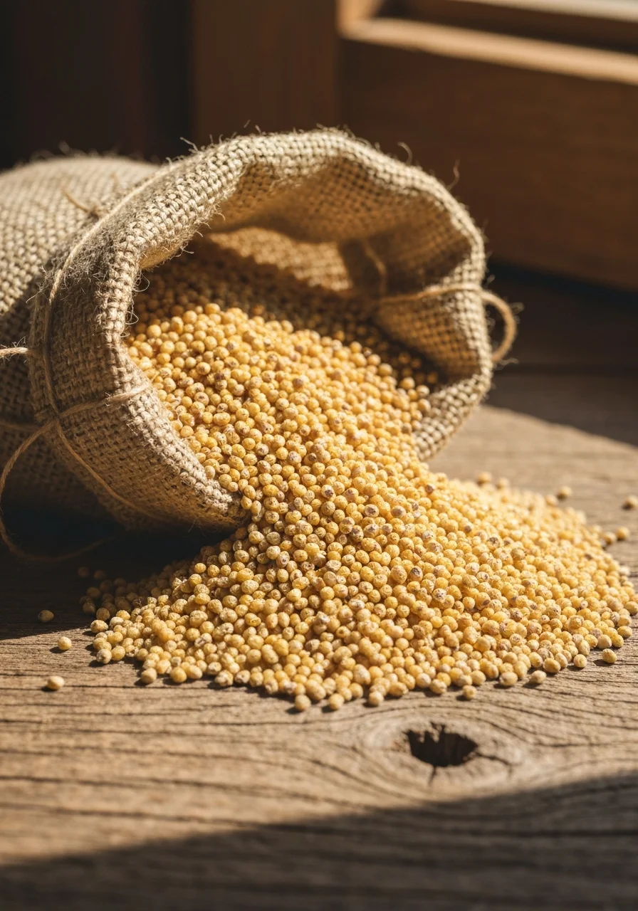 Foxtail millet grains
