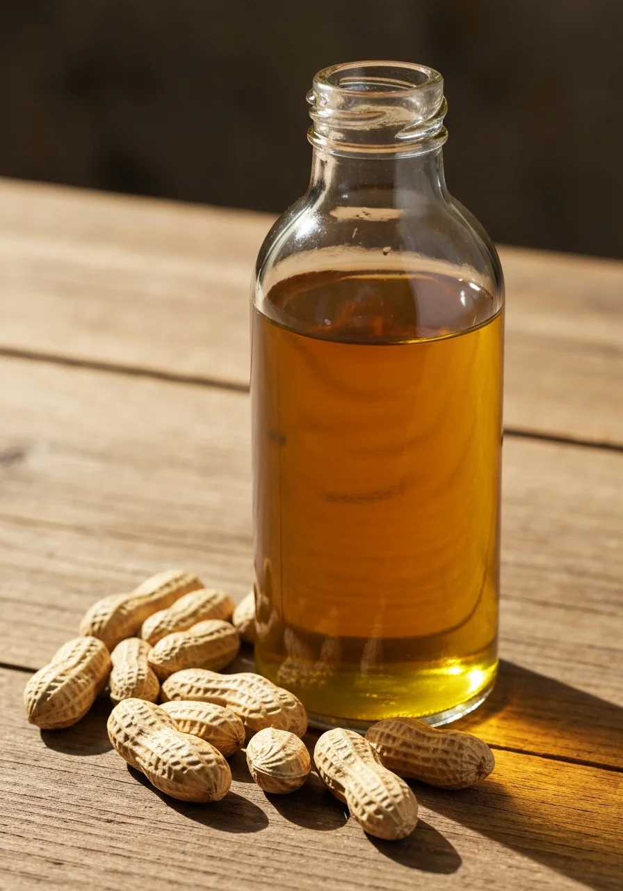 Traditional cold-pressed groundnut oil